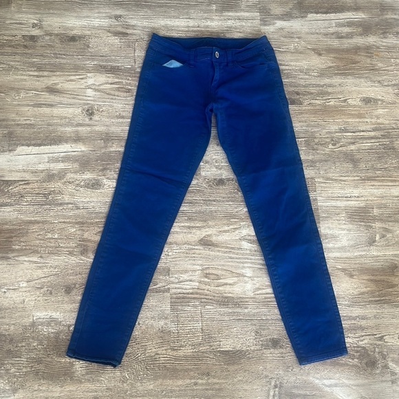 American Eagle Stretch Blue Jegging Size 4 - Picture 1 of 6